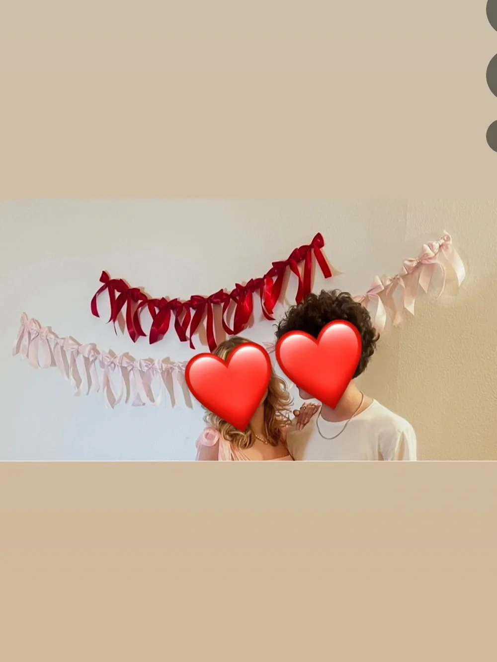 Pink Blush Satin Bow Garland: Birthday, Shower, Wedding Decor